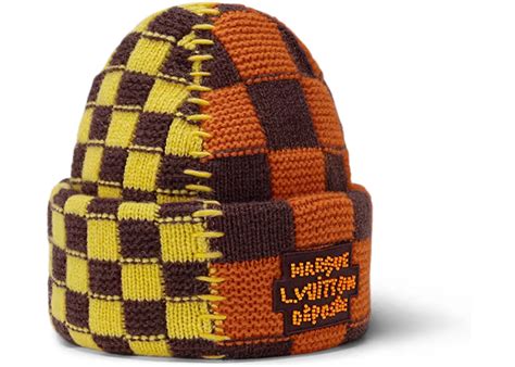 louis vuitton damier pop split beanie